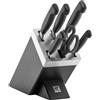Zwilling Ceppo di Coltelli 7 Pezzi Four Star in Legno Nero