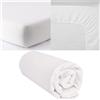 Armonie Di Casa Lenzuolo per sotto con Angoli matrimoniale in cotone con angoli 180x200 bianco