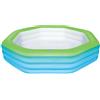Bestway 54119 Piscina gonfiabile Piscina ottagonale 1030L Blu, Verde piscina fuori terra