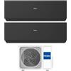 Haier - Climatizzatore dual split Haier Expert Black Wifi 15000+24000 Btu inverter R32 A++ 5U90S2SS5FA