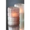 PORTACANDELE VETRO SATIN. GREIGE x6pz COD.168257 DUNI 75X120 mm lavabili mano