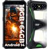 OUKITEL Rugged Smartphone Con 900LM Luce Campeggio - 16(4+12) GB+64GB /TF 1TB, Android 1