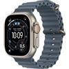 Apple Watch Ultra 3 (2025) GPS + Cellular 49mm Natural Titanium Case Ocean Band Anchor Blue EU