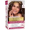 L'Oreal Paris L'Oréal Paris Colorazione Triplo Trattamento Excellence, Con Acido Ialuronico, 100% Copertura Capelli Bianchi, Per Capelli Più Idratati, Castano Chiaro (5)