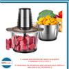 Reemix Robot da Cucina Reemix MC02 con 2 Ciotole in Vetro e Acciaio - 500W, 2 Velocità
