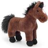 Zappi Co Chris il cavallo di peluche marrone scuro - Morbido peluche di 20 cm - Regalo cavallo giocattolo per bambini