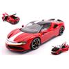 BBURAGO BU16911 FERRARI SF90 STRADALE ASSETTO FIORANO RED/WHITE SIGNATURE 1:18 M