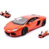 WELLY WE18041O LAMBORGHINI AVENTADOR LP700 2011 ORANGE ARGOS 1:18 Modellino