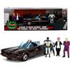 JADA TOYS JADA253215011 BATMOBILE 1966 WITH FIGURE BATMAN, ROBIN, THE PENGUIN, T