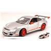 Welly WE8015S PORSCHE 911 GT3 RS 2007 GREY WITH ORANGE STRIPS 1:18 Modellino