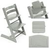 Stokke Kit Tripp Trapp con Cuscino Eco e Baby Set 2 - Glacier Green - Glacier Green Eco