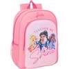 safta BARBIE - Zaino scuola per bambini, adattabile al carrello, ideale per scolari, comodo e versatile, qualità e resistenza, 33 x 14 x 42 cm