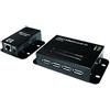LogiLink, UA0252, Extender USB 2.0, Cat. 5, Fino a 50 m con 1 Porta, Poe, Nero