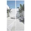 HOOMEE Zanzariera per Porta, 140x240 CM-Tenda Magnetica per Porte Finestre e Patio, Magneti Potenti per una Perfetta Chiusura Automatica, Installazione Facile senza Foratura (Bianco)