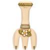 THUN - Appendichiavi 3 ganci - ceramica - Collezione Country Bloom - 9,5 x 2,8 x 18,9 cm