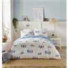 Fusion - Beach Huts - Set copripiumino - Letto singolo in blu