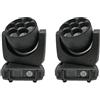 COPPIA TESTE MOBILI LED 7x40W DMX RGBW PROFESSIONALI EFFETTO DISCO DJ PARTY