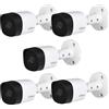 Dahua KIT 5 Telecamere DAHUA EZ-HAC-B2A51-F2 5 MPX 2.8 mm HDCVI IP67 Aluminio
