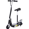 Homcom Monopattino Elettrico Pieghevole per Bambini di 7-12 Anni Fino a 50kg, in Ferro e PE, Nero, 81.5×38×94cm | Aosom