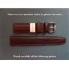 Morellato 20 Mm Bracciale In Vera Pelle Di Vitello Marrone Aspetto Vintage Fatto A Mano