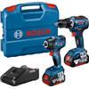 Bosch Professional 06019J2108 GDR 18V-200 + GSR 18V-55, 18V, blu