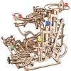 UGEARS Pista per Biglie Puzzle 3D - Pista per Biglie, Puzzle in Legno Fai da Te - Pista per Biglie per bambini - Puzzle 3D in Legno Unico, Modellismo da Costruire per Adulti (Terza versione)