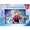 Ravensburger - 09074 - Puzzle Disney Frozen - Luci del Nord - 2 x 24 Pezzi