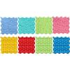 OUGPIU Sensoriale Ortopedico,Tappetino per Puzzle per Percezione Tattile,8PCS 25.5x25.5cm Tappetino da Gioco Massaggio Sensoriale Ortopedico per Autistici