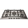 HOTPOINT ARISTON PCN 751 T/IX/HA PIANO COTTURA DA INCASSO 75CM 5 FUOCHI A GAS INOX