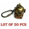 Markenlos Nuovo set di 50 pezzi portachiavi casco subacqueo nautico stile ottone regalo...