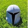 Fatto a mano The Mandalorian | Casco di Halloween con cinturino a catena bianco regalo fat...