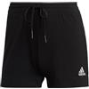 adidas Donna Essentials Slim 3-Stripes Pantaloncini, Black/White