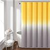 Lush Decor Umbre Fiesta - Tenda da doccia, 183 x 183 cm, colore: Giallo e Grigio