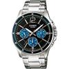 Casio Uomo Analogico Quarzo Orologio con Cinturino in Acero inoxidabile MTP-1374PD-2AVEF
