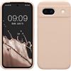 kwmobile Cover per Google Pixel 8a Custodia - Back Case per Smartphone in Silicone TPU - Protezione Gommata - coconut swirl