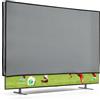 kwmobile Protezione Compatibile con 65 TV - Cover Proteggi-Schermo PC e TV - Custodia Protettiva Anti-Polvere da Interno - grigio chiaro