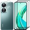 Lutree per Honor 90 Smart/Honor X7b Vetro Temperato, 2+2 Pezzi Pellicola Protettiva+ Pellicola Fotocamera, Durezza 9H Anti-Impronte Anti-Graffio HD Senza Bolle Protezione Schermo