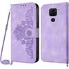 NETANY Cover per Xiaomi Redmi Note 9/Redmi 10X 4G con Cordino, Flip Portafoglio Magnetica Custodia in Pelle, [2 Porta Carte][Chiusura Magnetica],Custodia Libro Antiurto Cover con Laccio (Viola)