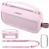 co2CREA Custodia Protettiva in Silicone Compatibile per altoparlante portatile Bluetooth Bose SoundLink Flex 2nd Gen (silicone + gancio moschettone + tracolla (altoparlante non incluso)