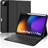 IVEOPPE Cover Tastiera per Xiaomi Pad 8/Pad 8 Pro 2026 11.2/Pad 7/ Pad 7 Pro 11.2 2025, Custodia Tastiera Italiano Bluetooth Staccabile con portapenne, Nero