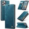 Azororo Cover per iPhone 16 ProMax 5G, Premium PU Pelle Custodia, Magnetica Carta Fessura Portafoglio Case, Flip Cavalletto Custodia per iPhone 16 ProMax - Blu verde