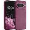 kwmobile Custodia Compatibile con Google Pixel 10 Cover - Protezione Back Case Morbida - Silicone TPU Effetto Metallizzato Lavanda Metallizzato