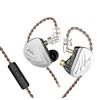 Yinyoo KZ AS16 Cuffie Auricolari Monitor 8 con Armatura Bilanciata Cuffie In Ear bassi potenti 8BA Auricolari Armatura(Nero con Mic)