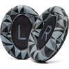 WC PadZ QC45 - Cuscinetti auricolari per Bose QuietComfort 45 / QuietComfort Se/QuietComfort Wireless, realizzati da Wicked Cushions | Cuscino extra spesso | Geo Grey