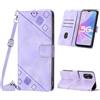 Mo-Beauty Custodia per Oppo A58 5G / Oppo A78 5G, PU Pelle Portafoglio Flip Custodia a tracolla [Supporto] [Scomparto per carte] [Chiusura Magnetica] Cover per Oppo A58 5G - Viola