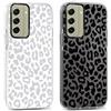 Yoedge 2 Pezzi Cover per Samsung Galaxy S21 FE 5G 6,4, Ultra Sottile Trasparente Morbida TPU Custodia in Silicone Antiurto Case con Aesthetic Disegni per Donne per Samsung S21 FE, Stampa Leopardata