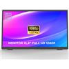 UP PARTS Monitor Portatile, Schermo portatile, Monitor portatile per laptop, 156 LP - 15.6", Full HD 1920 x 1080, 2 x Type C, Mini HDMI, Attacco Vesa, Ultra Sottile