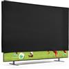 kwmobile Protezione Compatibile con 85 TV - Cover Proteggi-Schermo PC e TV - Custodia Protettiva Anti-Polvere da Interno - nero