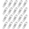 Haraqi 20 pezzi Lampadina alogena G4 12V 20W G4 2800K, luce bianca calda, dimmerabile, senza sfarfallio