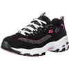 Skechers Women's D'Lites Sneaker, Schwarz Black Bkwp, 37 EU